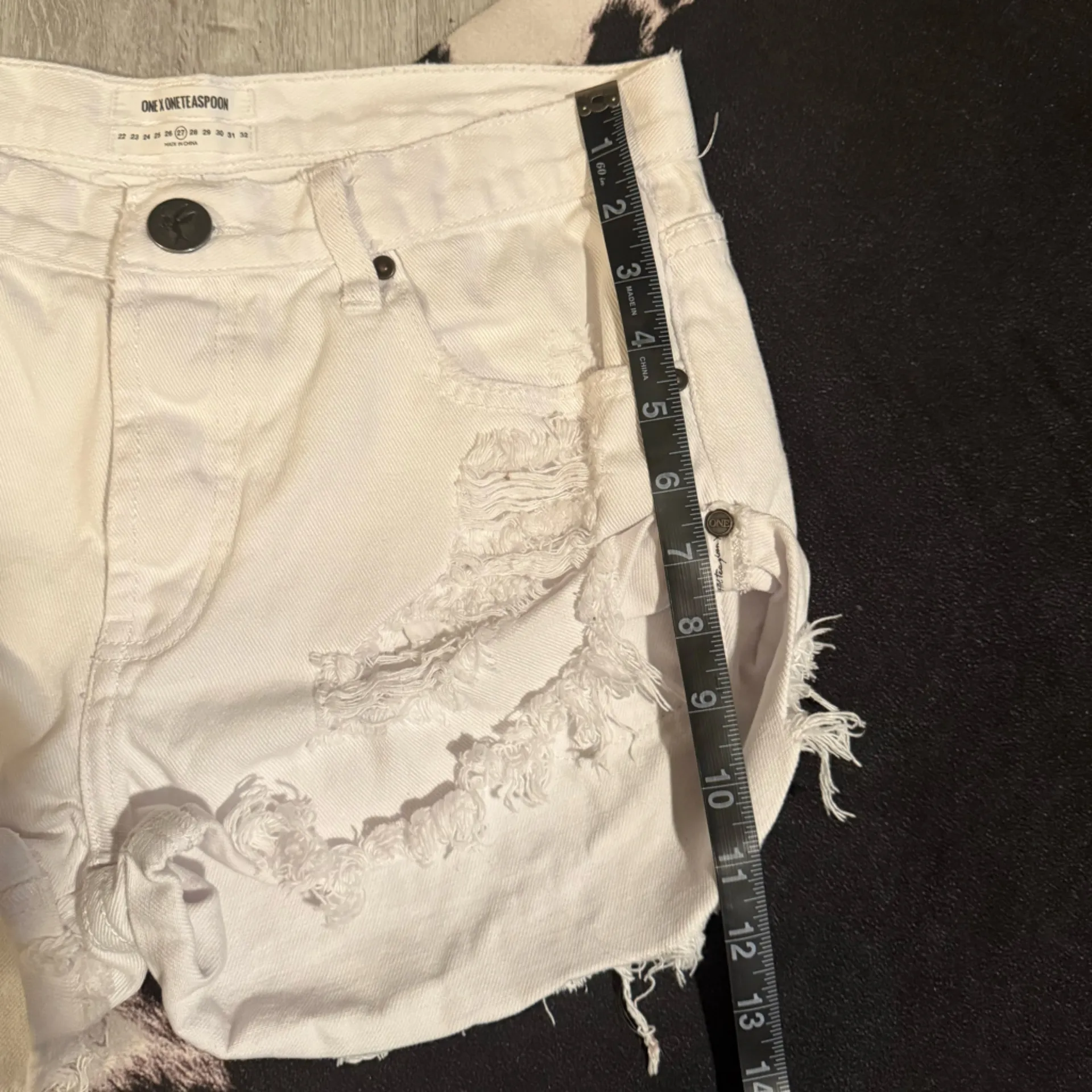 One Teaspoon 🤍ONE By:•WHITE BANDITS•Size:27🤍 - Image 5