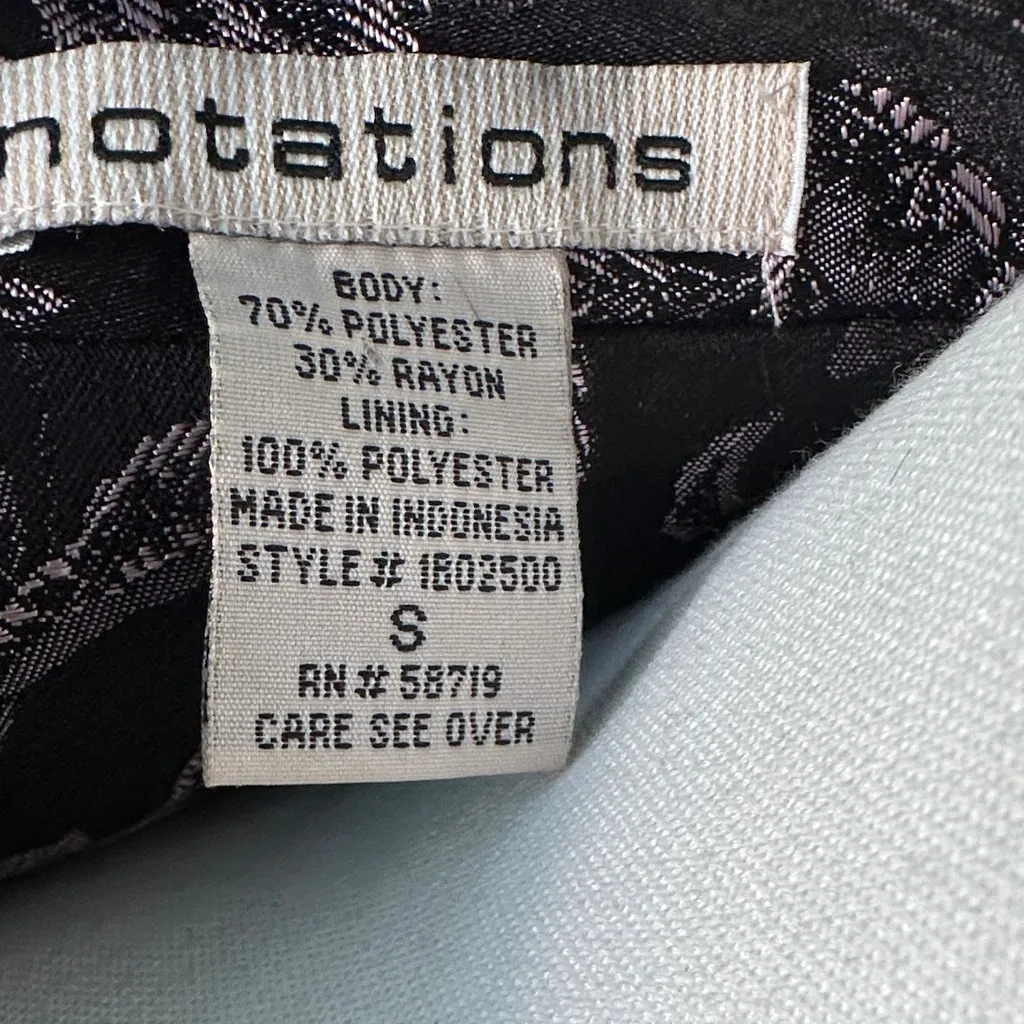 Vintage Notations Floral Longline Blazer – Elegant 90s Statement Piece - Image 2