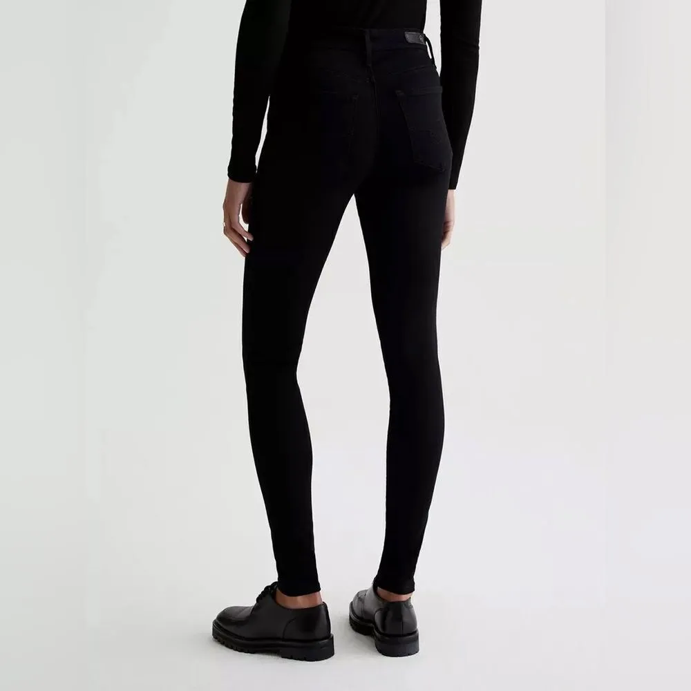 NEW AG Adriano Goldschmied The Farrah Skinny High Rise Jeans in Black Size 25 R - Image 8