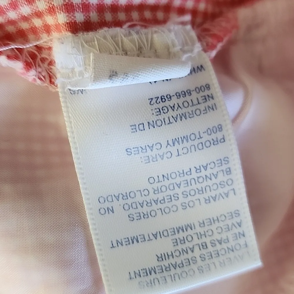 Tommy Hilfiger Pink Red Gingham Shorts - Image 5