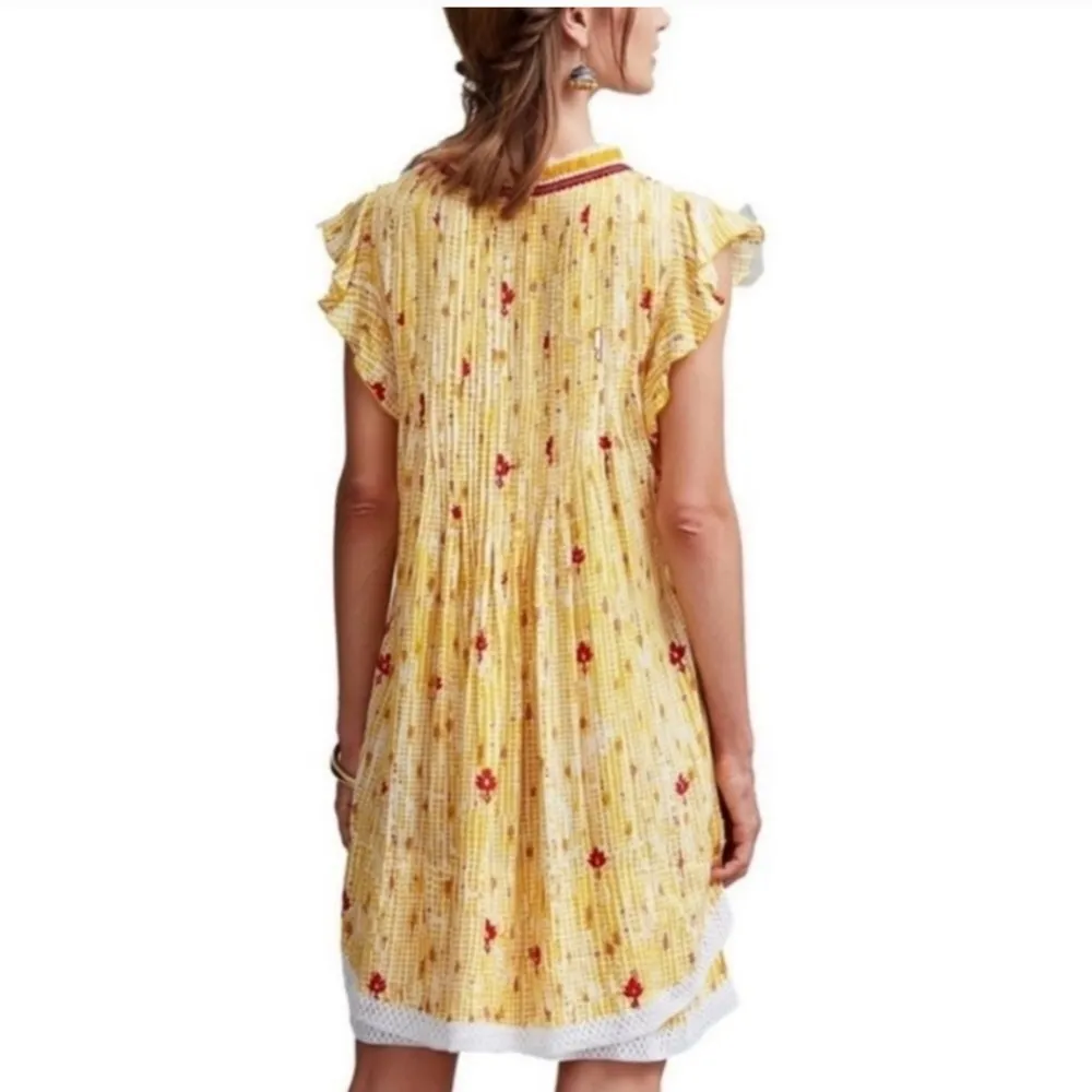 Poupette St Barth Women's Sasha Mini Dress size M Yellow Size M - Image 2