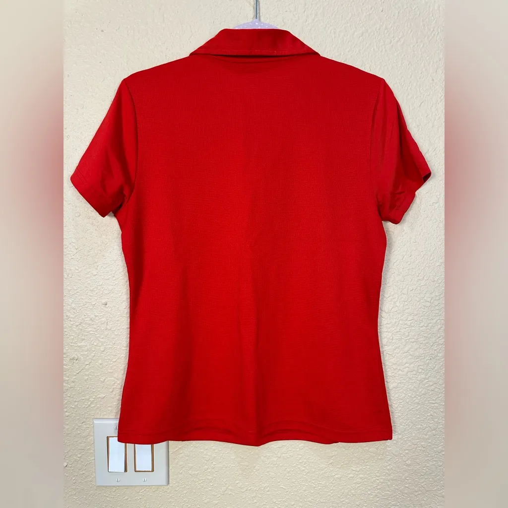Izod Red Cool Fx Polo Shirt Med - Image 2