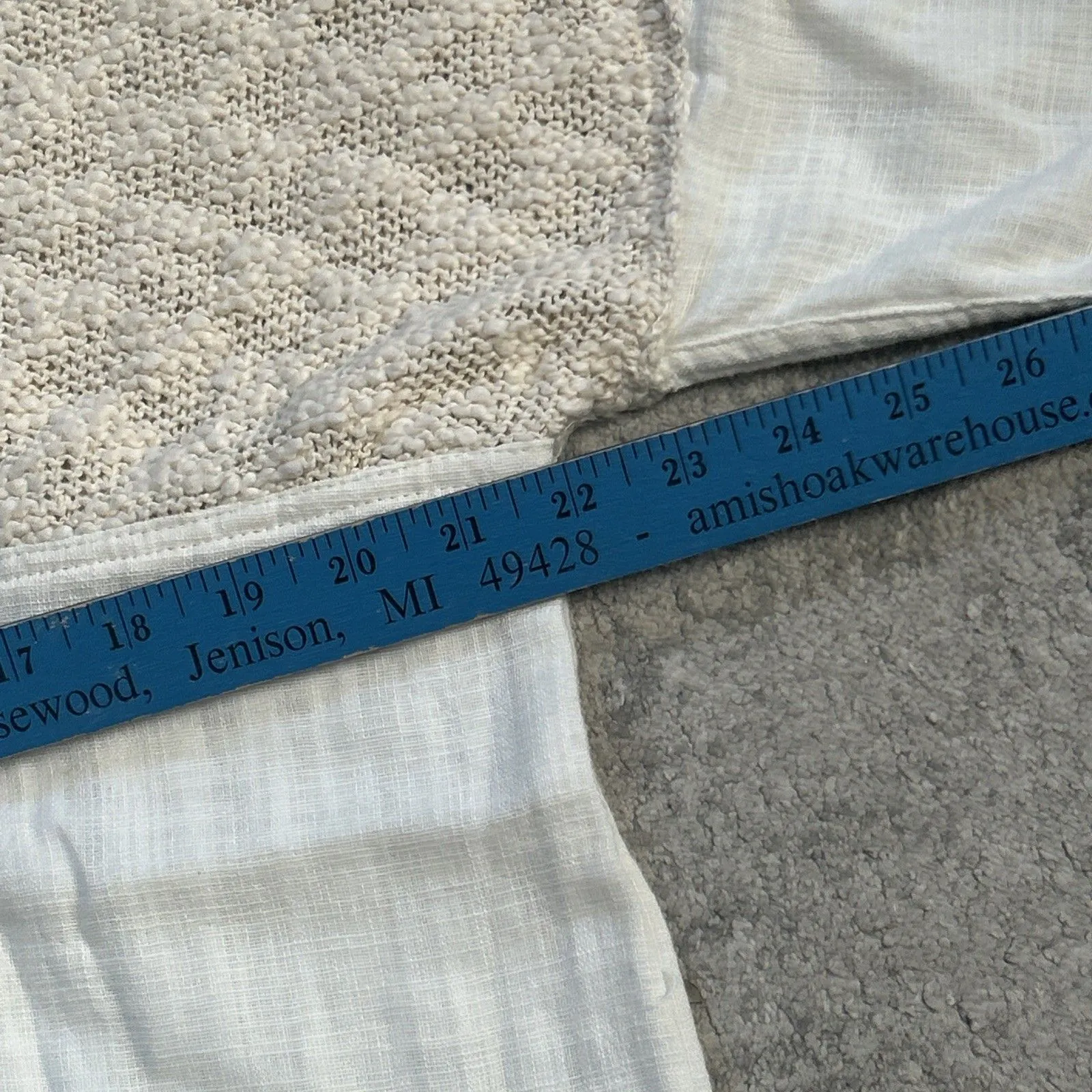 We the Free People Beach Sweater Womens XS Oversized Tunic Pockets Beige White - Image 8