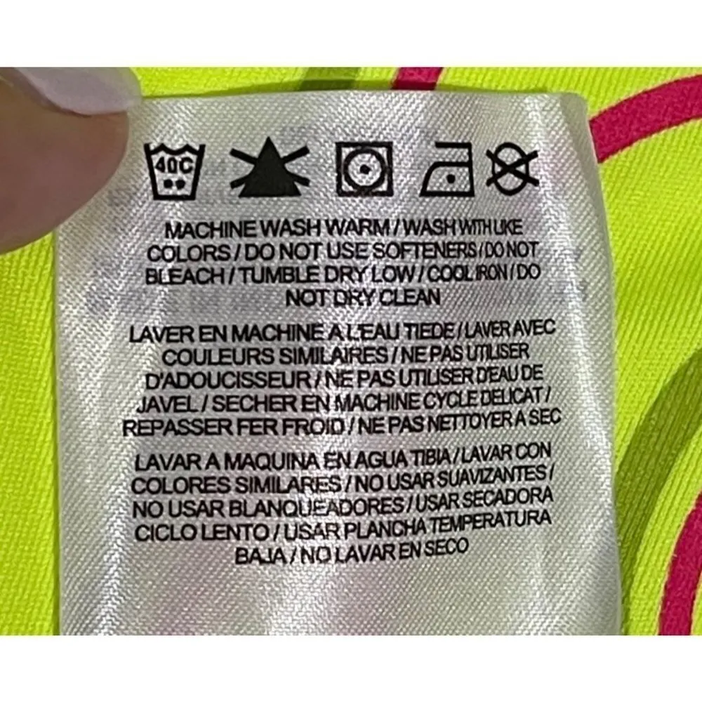 NWT Nike Women's Dri-fit Illinois State Redbirds V-Neck Tee Neon Yellow M - Image 6