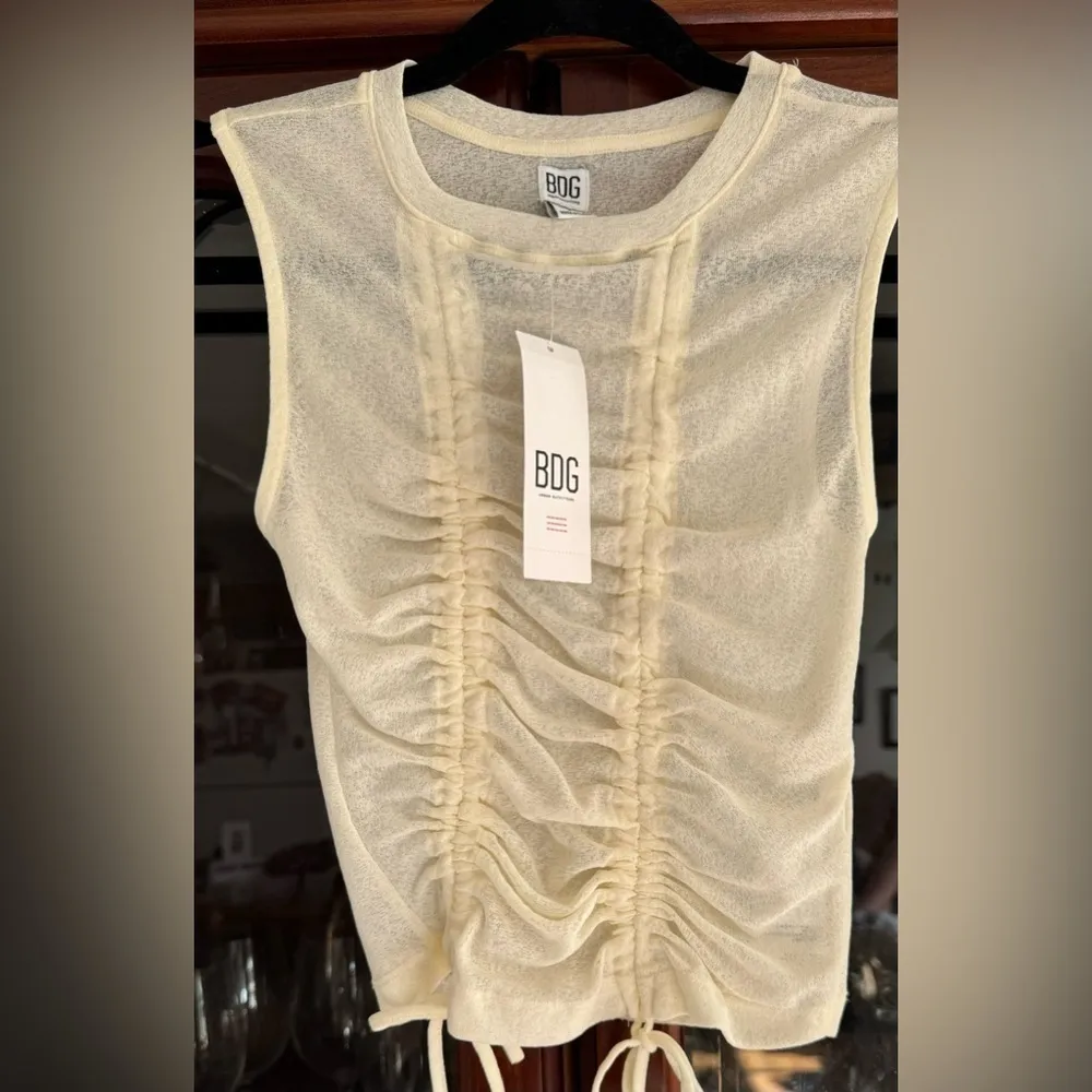 BDG Urban Outfitters Ruched Slub Crop Tank - Image 5