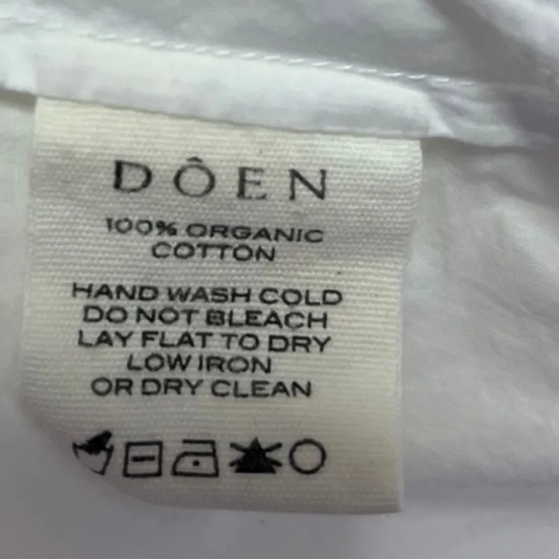 Doen Catrinette White Smocked Square Neck Puff Balloon Long Sleeve Midi Dress S - Image 9