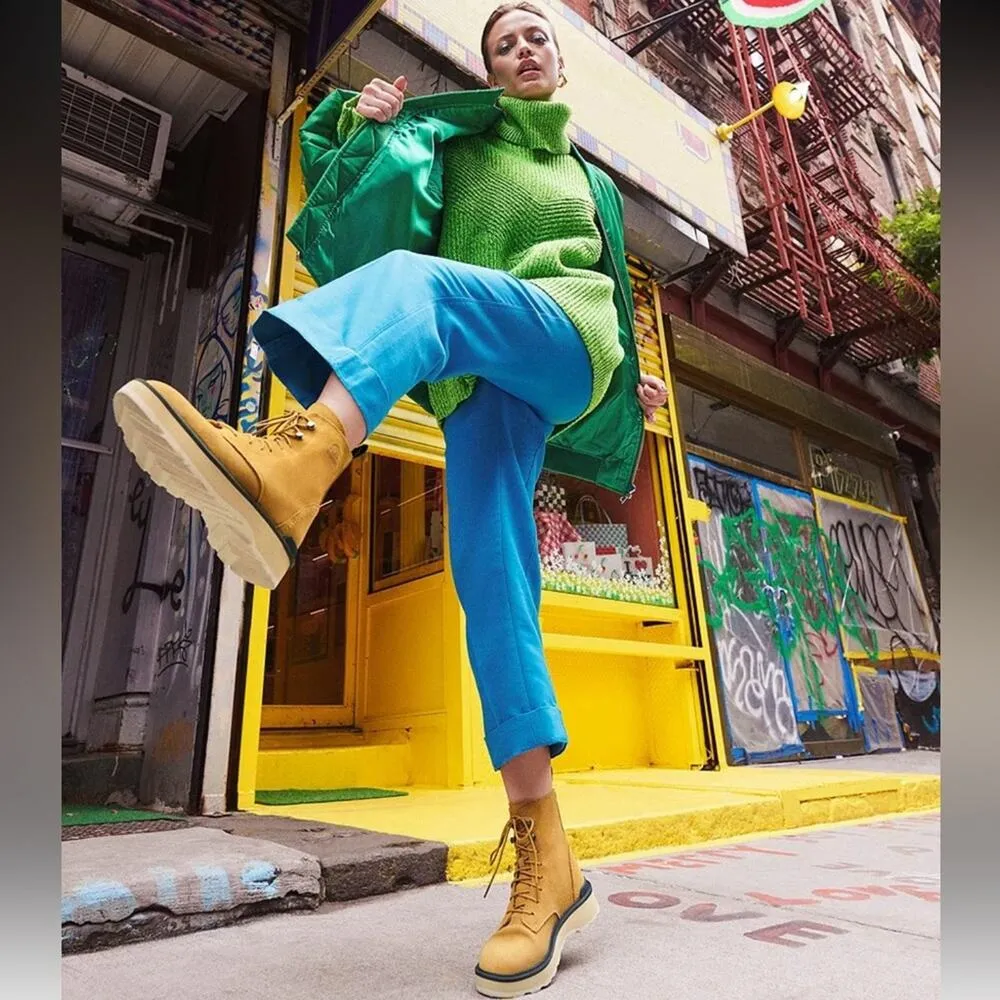 NWT Sorel Hi Line Lace Up Waterproof Platform Boots Suede Leather Women 9.5 $185 - Image 9