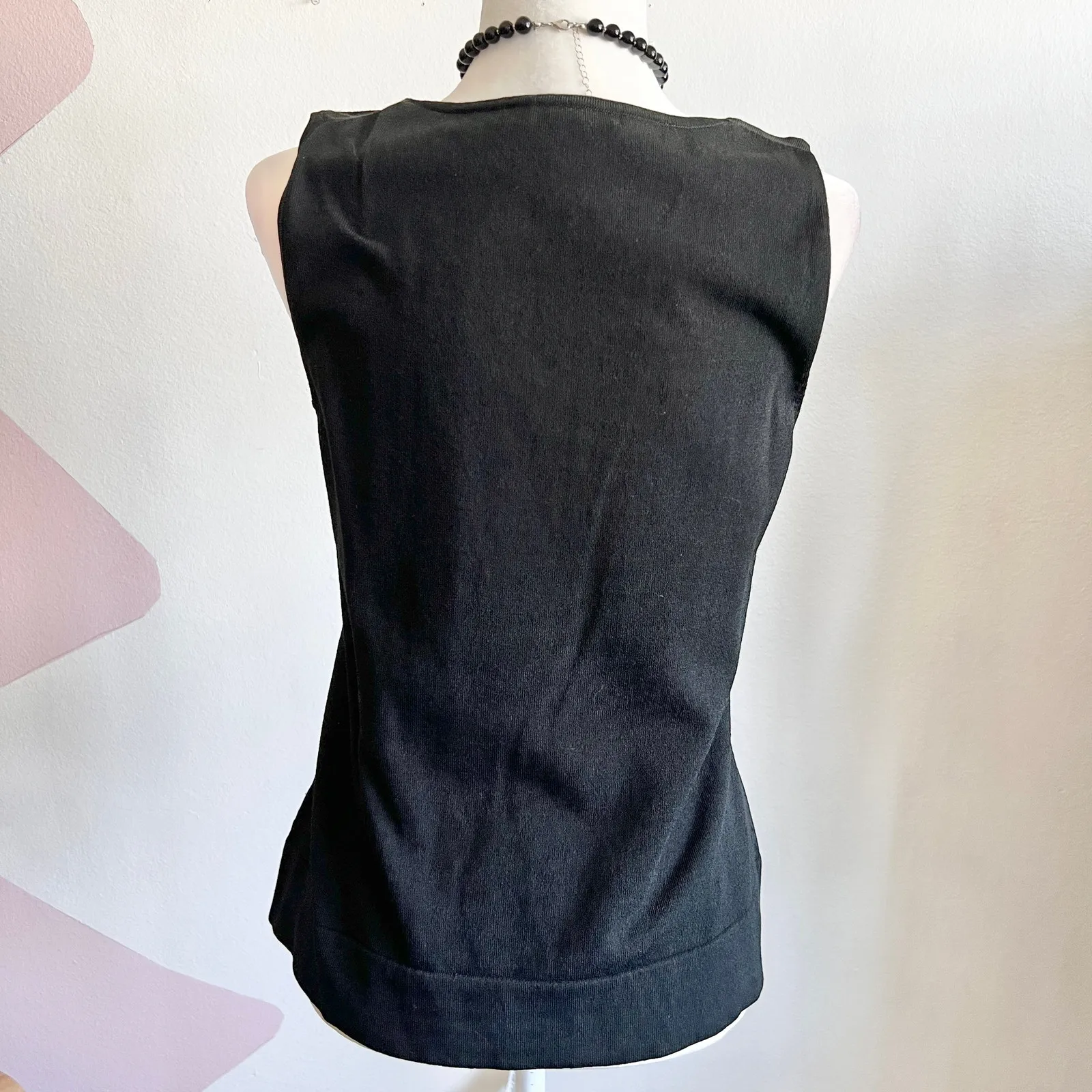 Black Buckle Tank Top, Y2K Grunge Edgy‎ Indie Sleaze Medium Gothic - Image 3