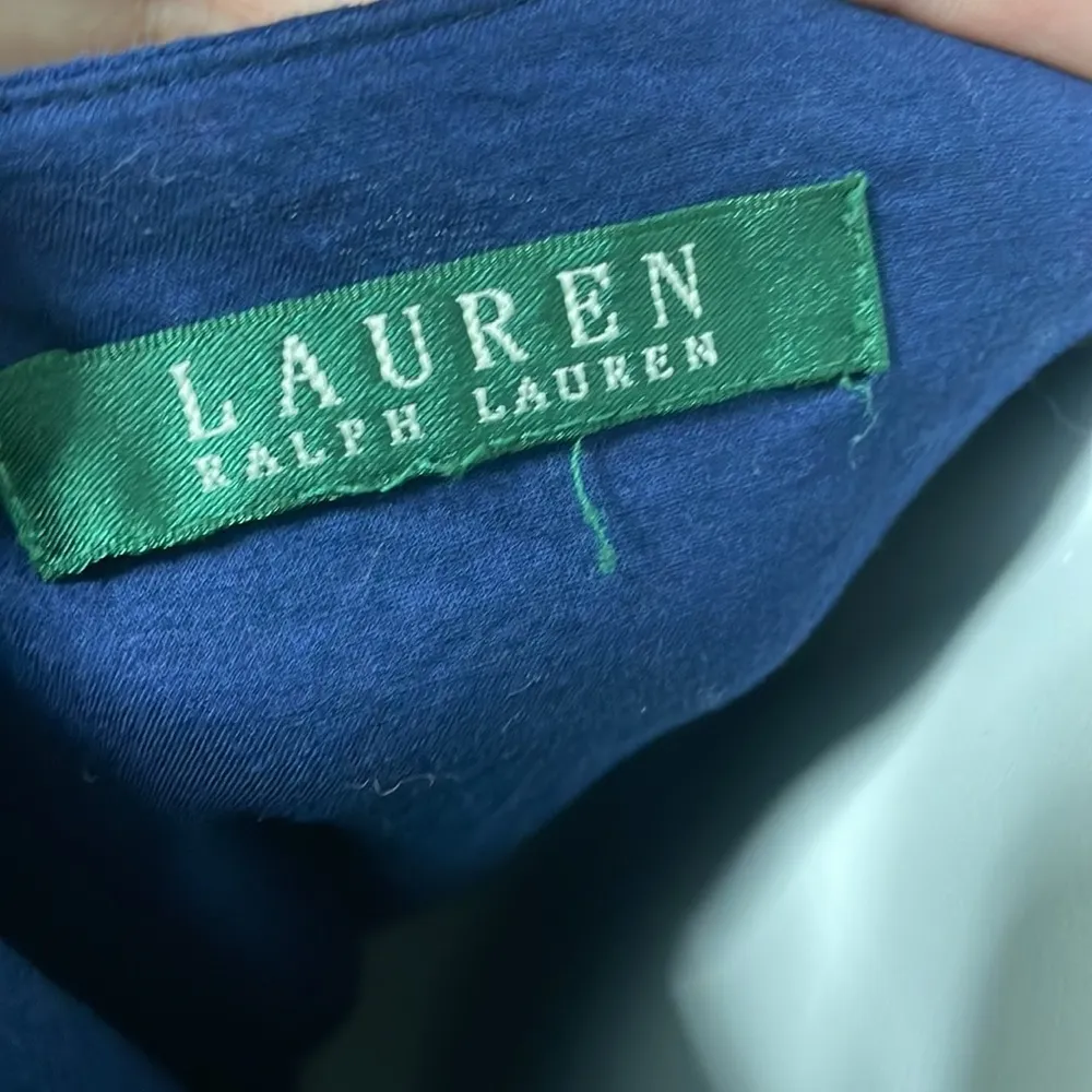 Ralph Lauren Blue Ruffle Dress - Image 5