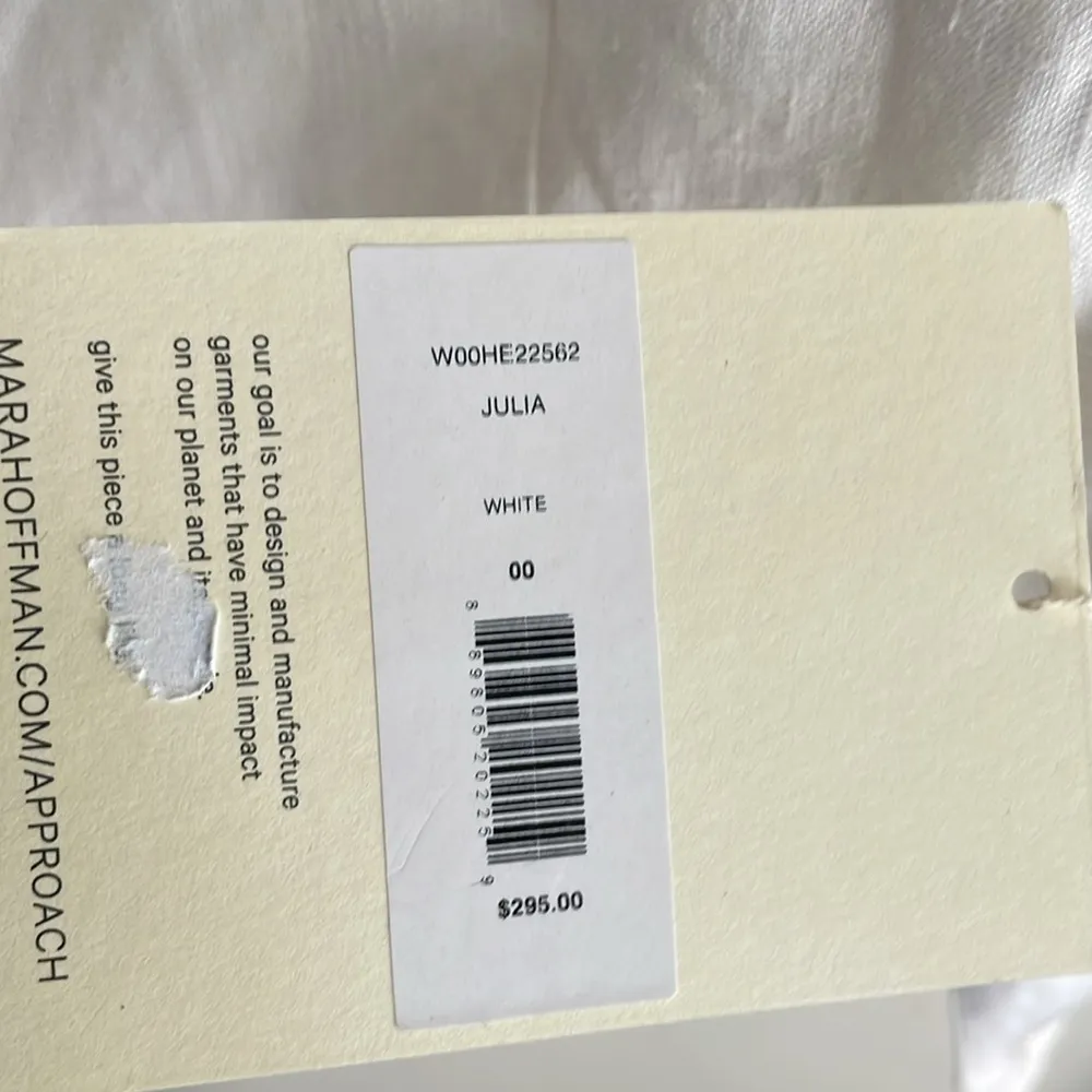 Mara Hoffman Julia Crop Top White - Image 9