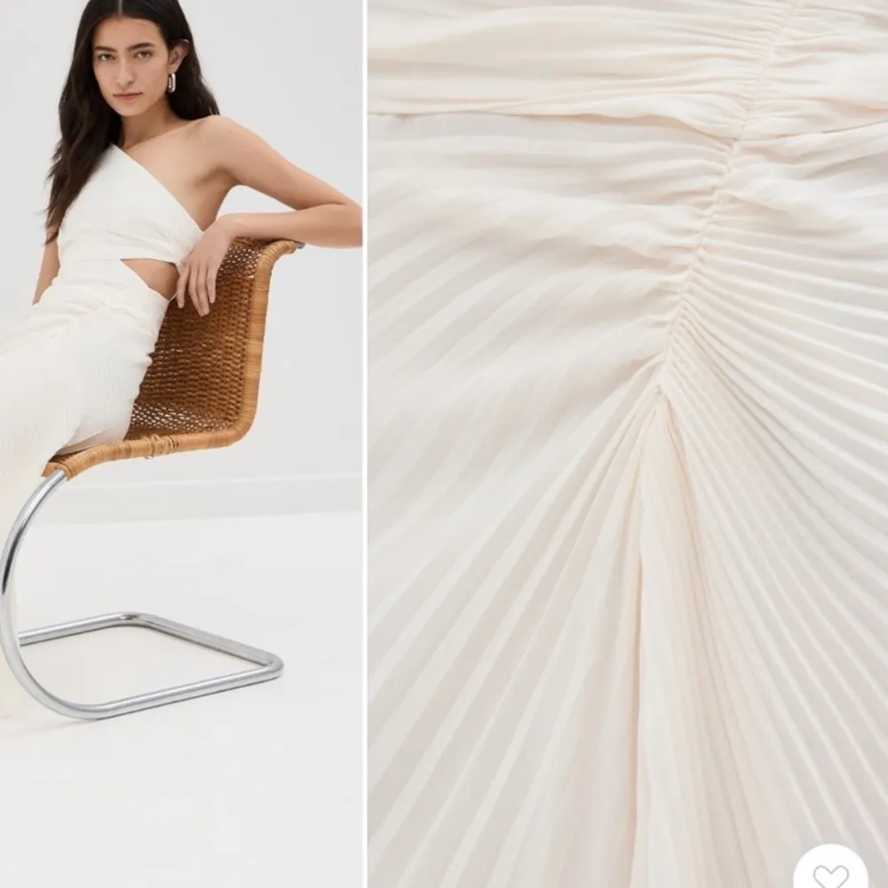 NWOT A.L.C pleated dress white - Image 4