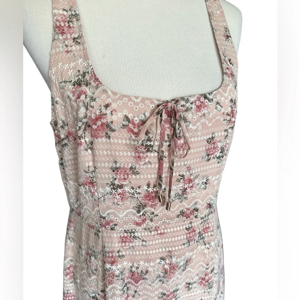 Tiered Floral Embroidered Dress - Image 3