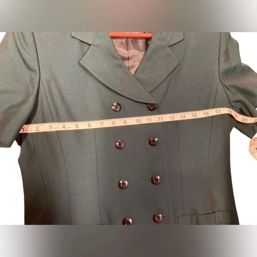 Le Suit Vintage 2Piece Pant Suit Double Breasted High Waist Rayon Womens size 10 - Image 15