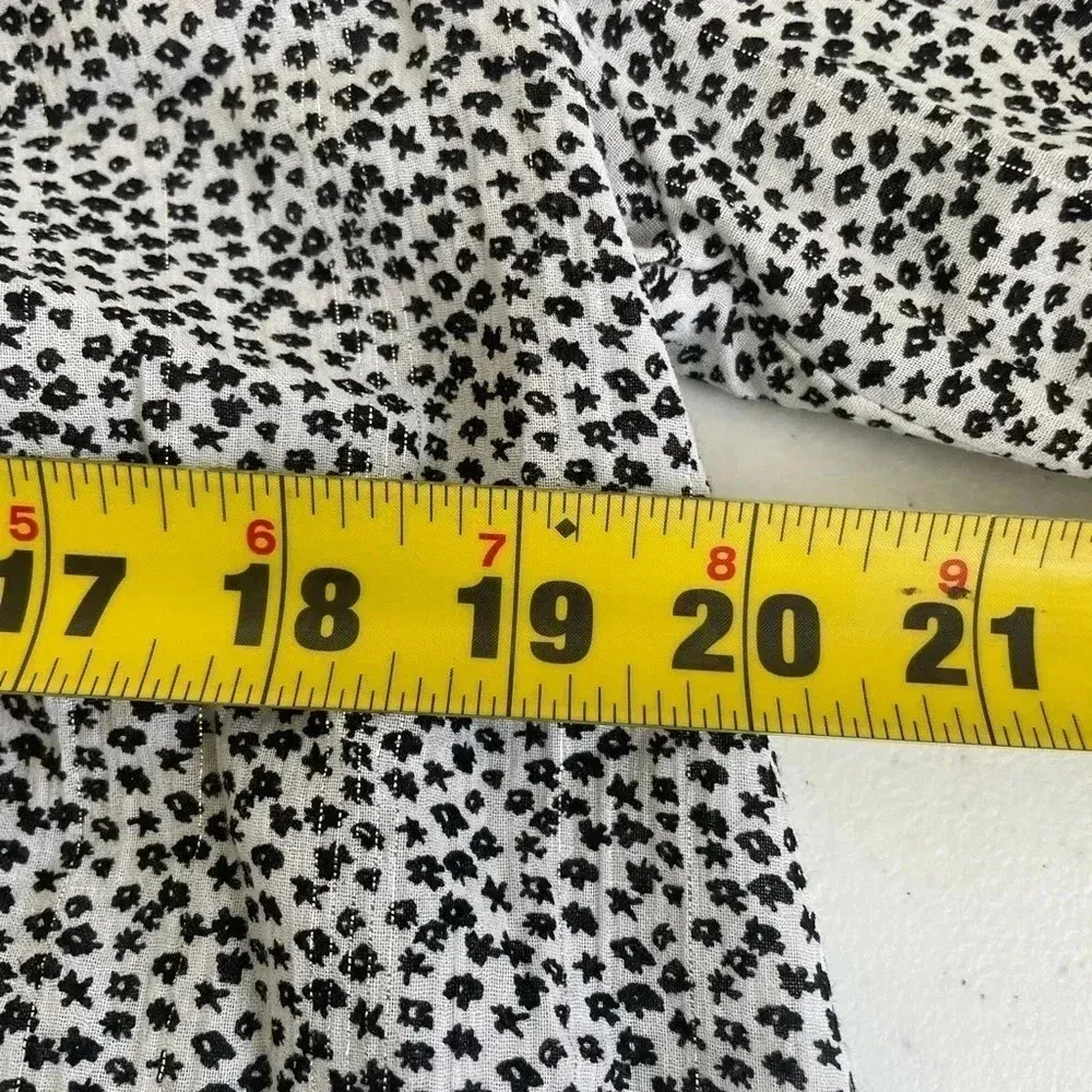 Ann Taylor Loft Women Long Sleeve Cotton Button Up Blouse Shirt Cottagecore 0233 - Image 8