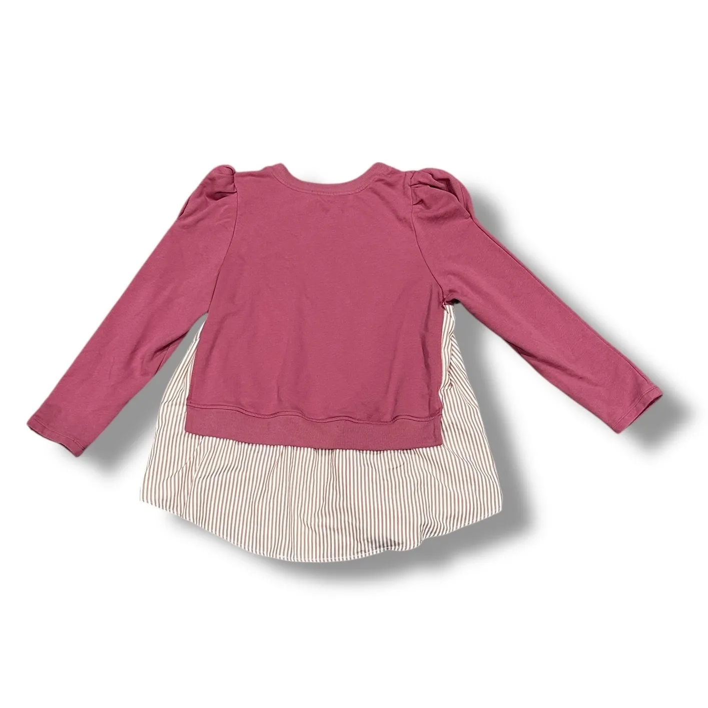 Maeve Anthropologie Sweatshirt Puff Sleeve Striped Tunic Top Womens 3X - Image 9