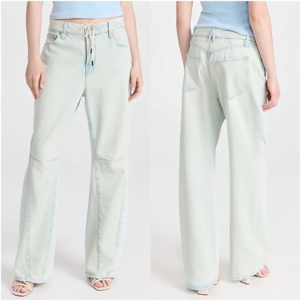 GOOD AMERICAN Good 90s Drawstring Jean - Image 2