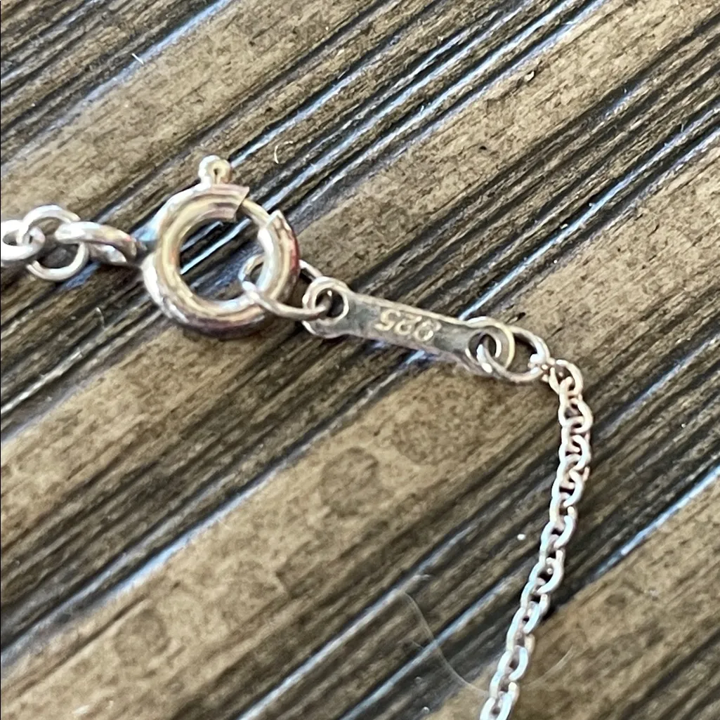 Tiffany & Co Peretti Ope Teardrop Sterling Silver Necklace - Image 3