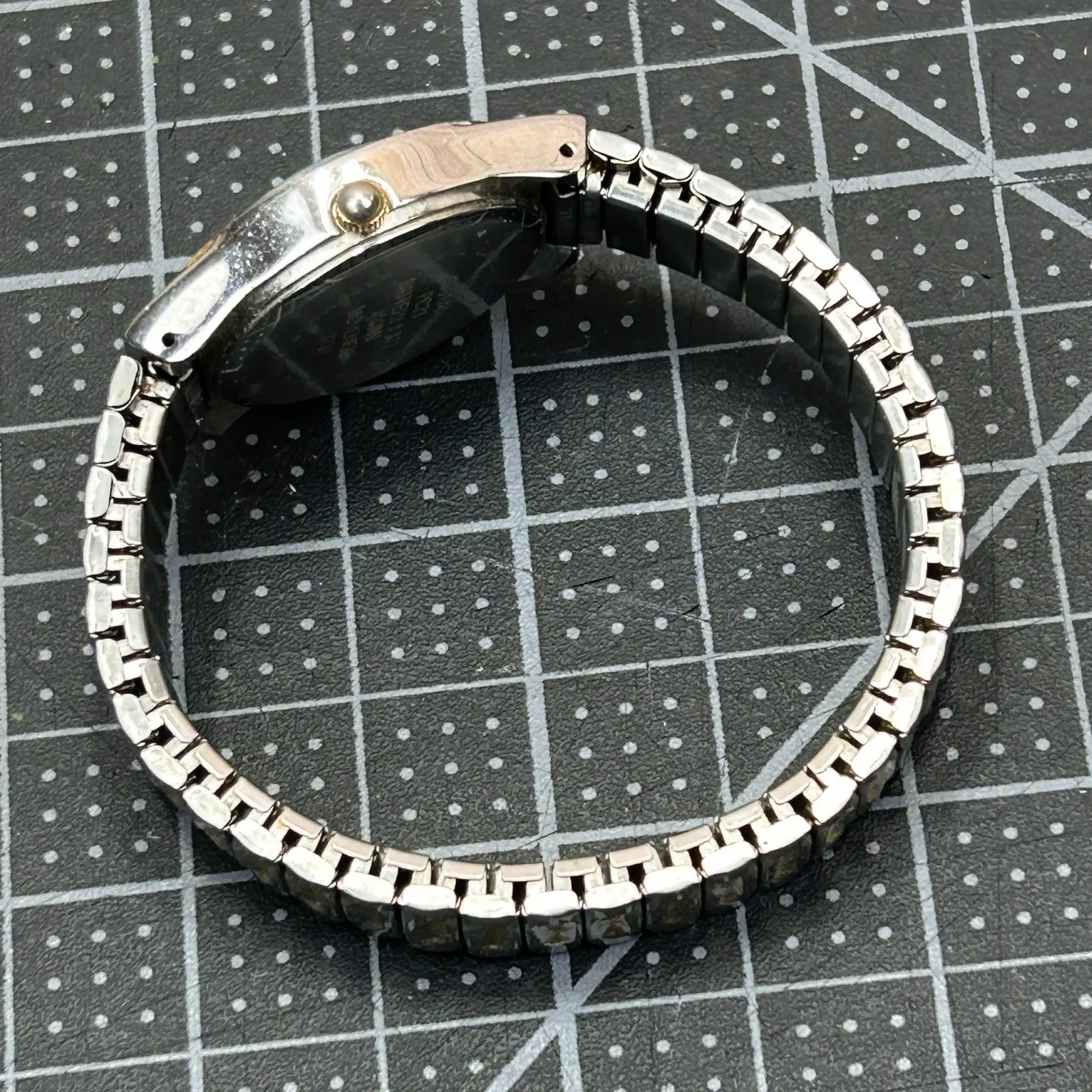 Two Tone Gold Silver Stainless Steel Quartz Movement Analog Wristwatch Women's - Image 6