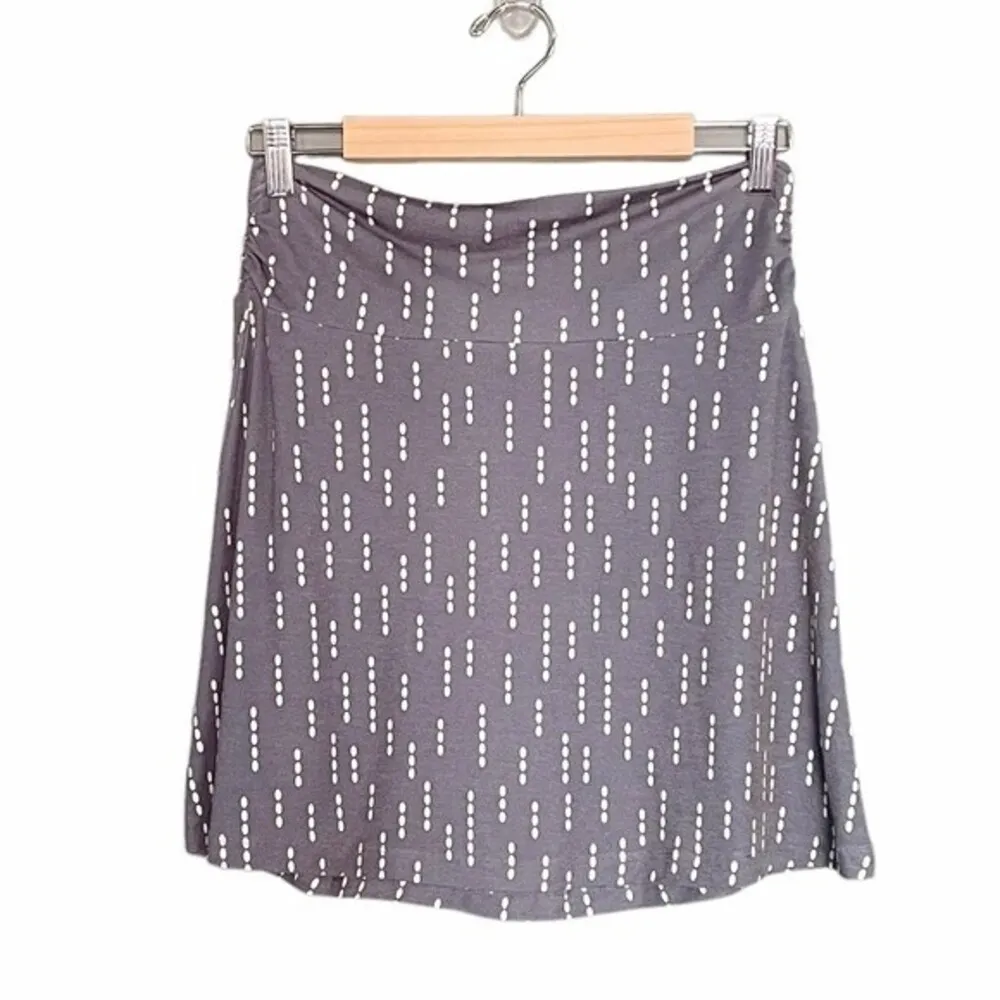 Kuhl Skirt Gray Printed Jersey Knit Kira Mini Skirt Womens Size Small Athleisure - Image 2
