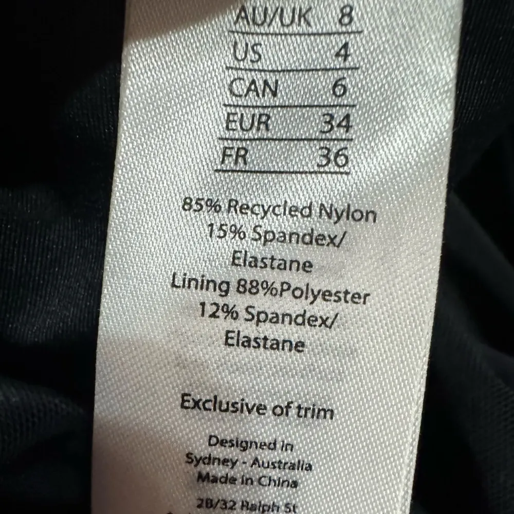 Sea Level Eco Essentials Black Cross Front Tankini Swimsuit Top Size 4 NWT - Image 6