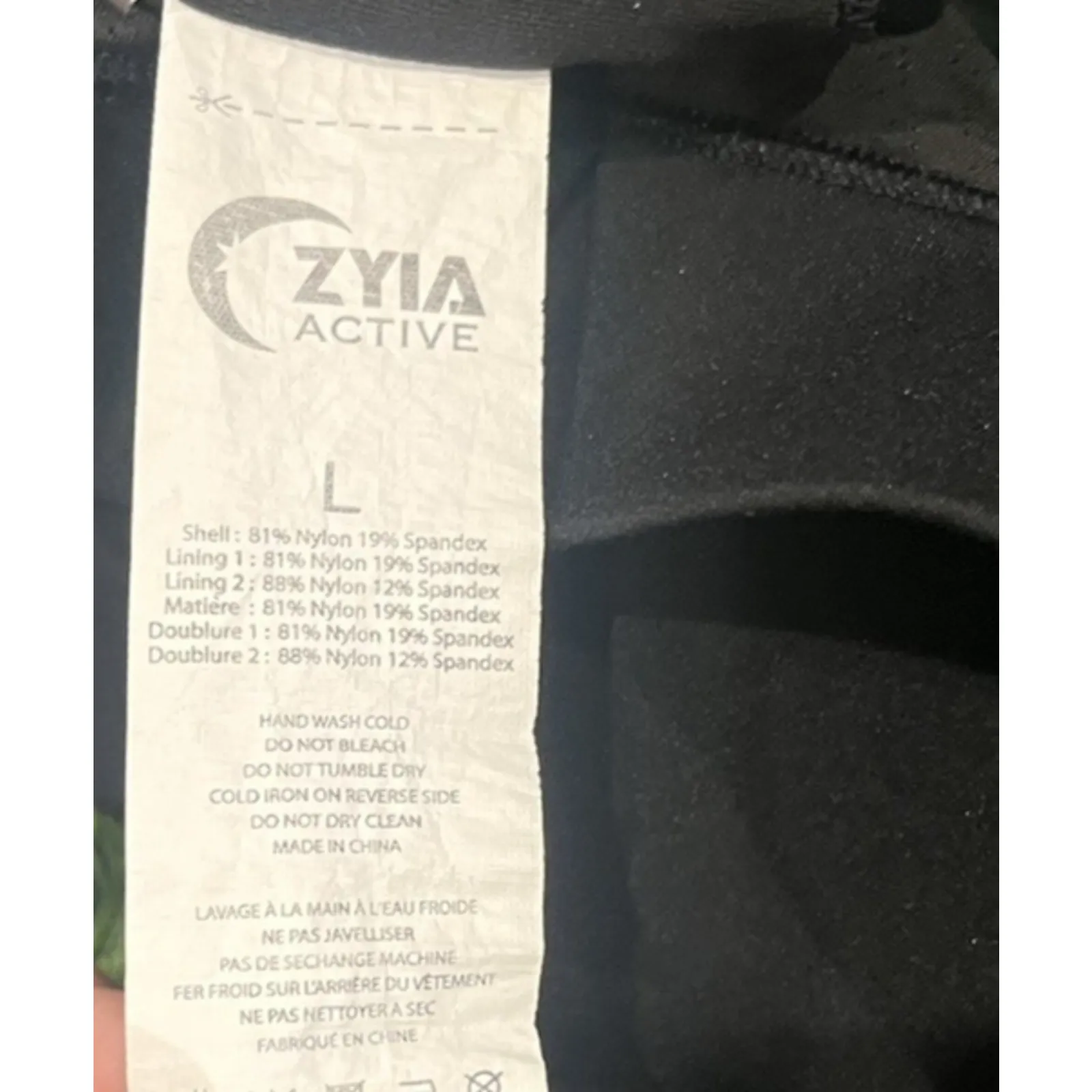 Zyia Lot Of 4 Sports BrasHigh Impact Racerback Black SZ Small - Image 7