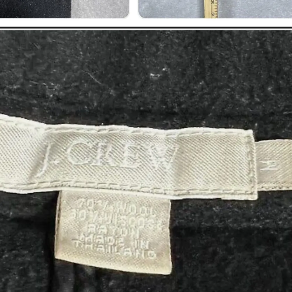 J Crew Jacket Womens Size Medium Black Wool Blend Pockets Button Long Sleeve - Image 6