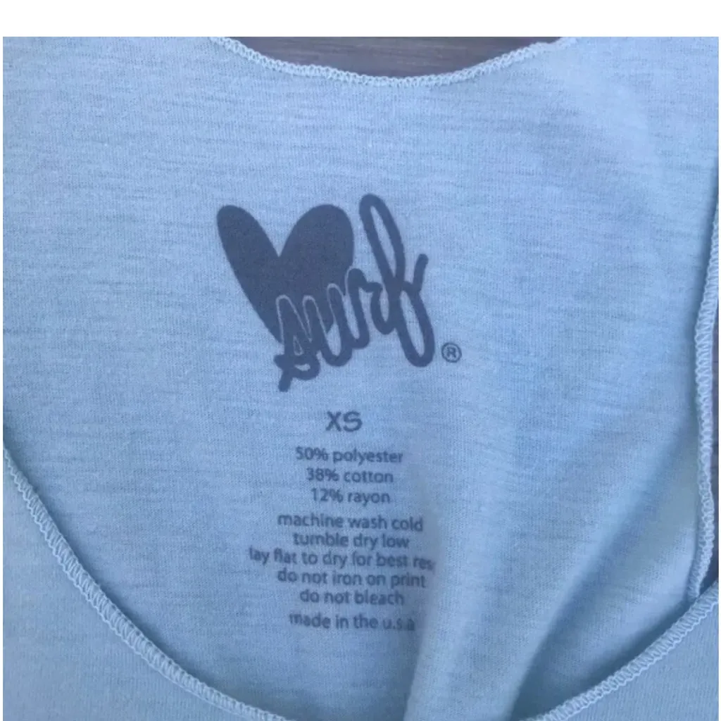 Luv Surf mint green tank top size XS Blue - Image 2