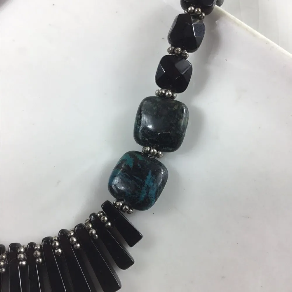 New! Bohemian Hematite Necklace Black - Image 2
