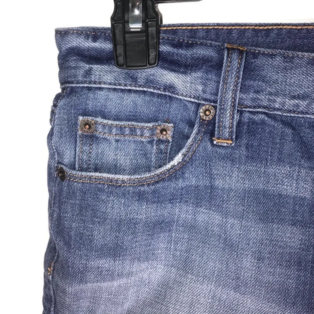 J. Crew Medium Blue Denim Wash Cuffed Jean Shorts - Image 7