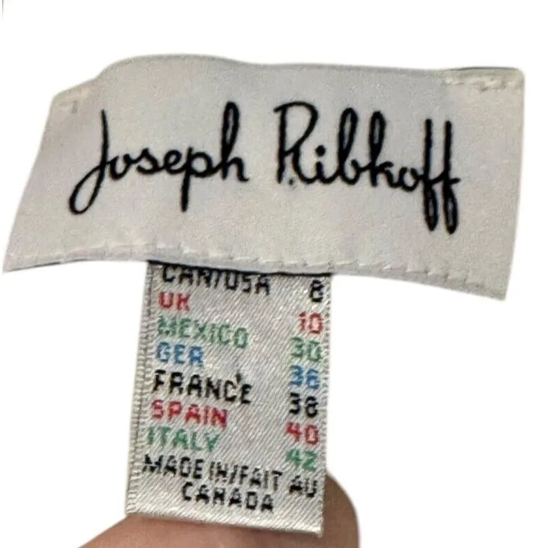 Joseph Ribkoff Womens Top Off Shoulder Elastic 3/4 Elasticized Cuff White Sz. 8 - Image 5