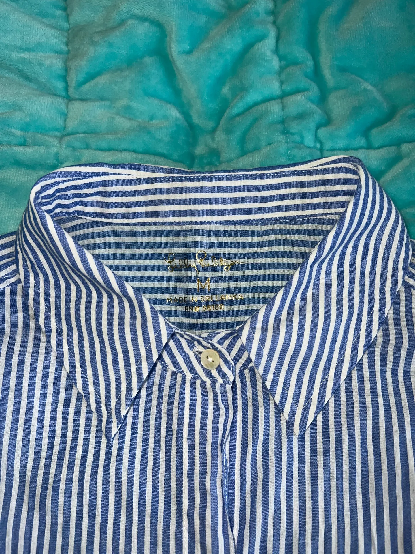 Lilly Pulitzer Collard Button Down Shirt - Image 2