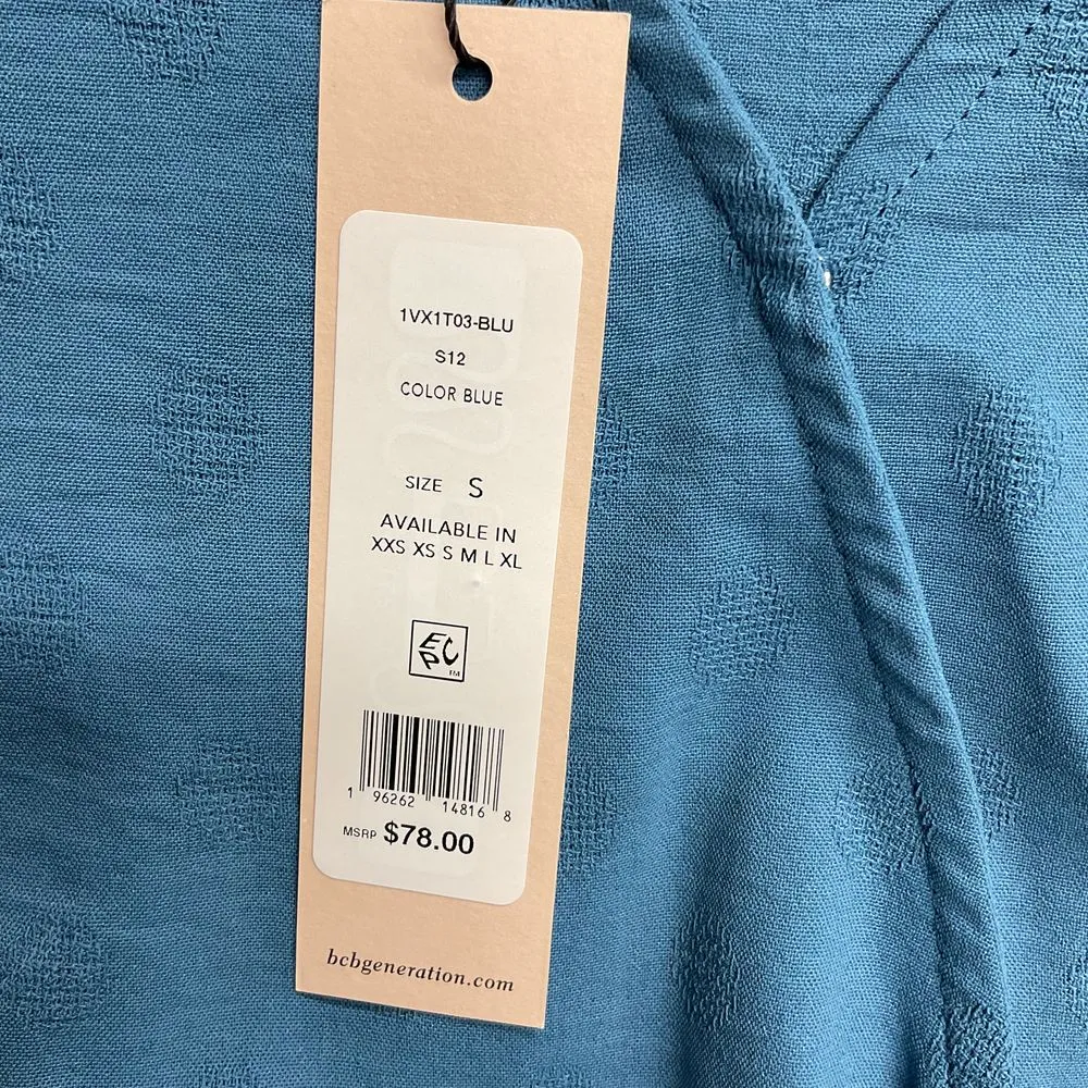 New! BCBGeneration‎ Women's Long Sleeve Surplice Top Size Small Smocked Waist - Image 12