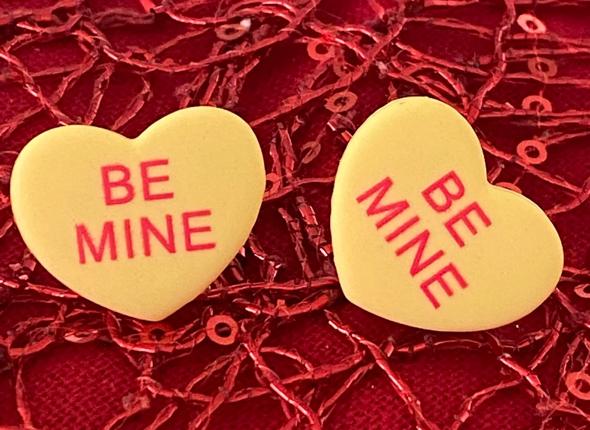 New Valentines Candy Heart Earrings  - Image 2