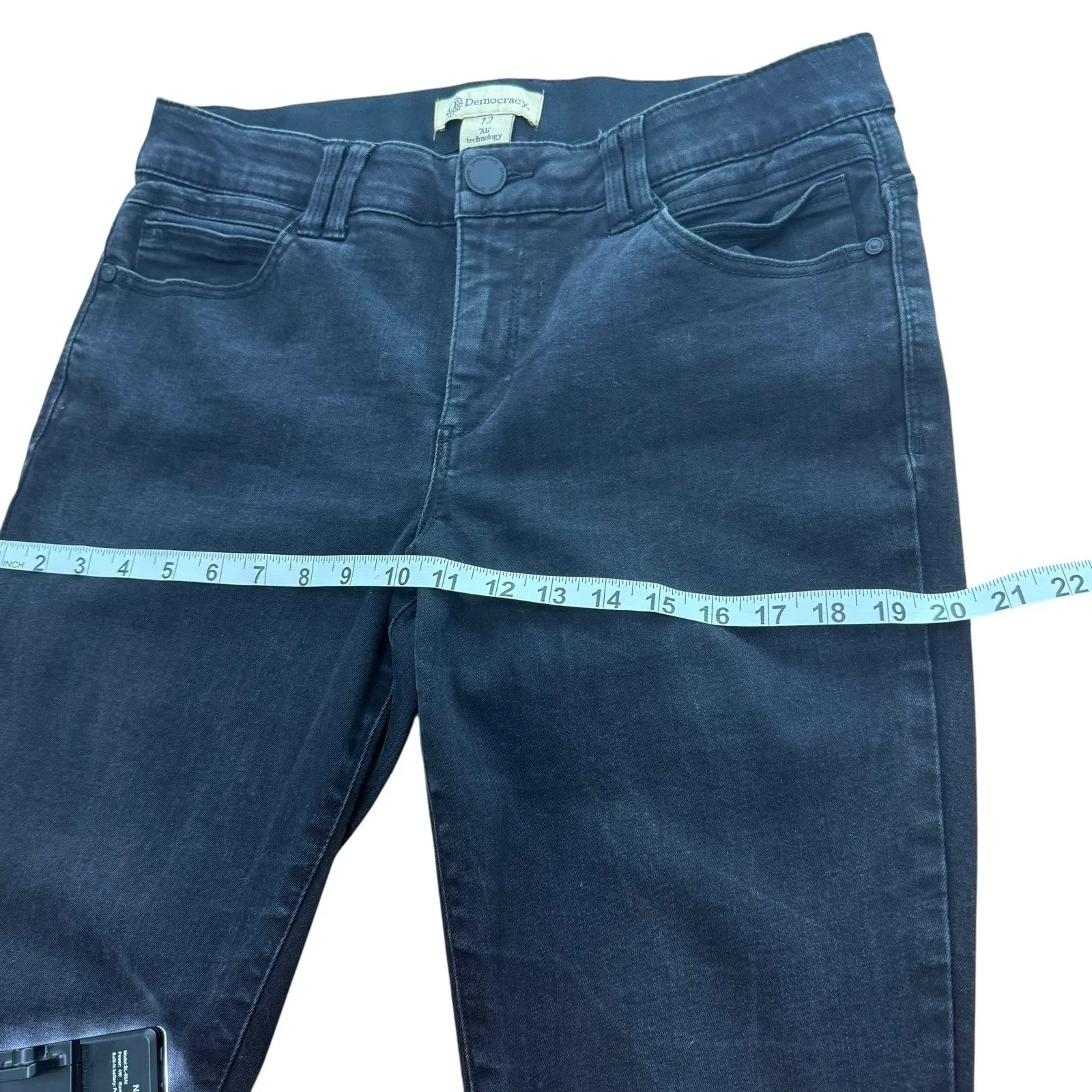 Democracy Womens Jeans Ab Technology Skinny Dark Wash Size 12 - Image 6