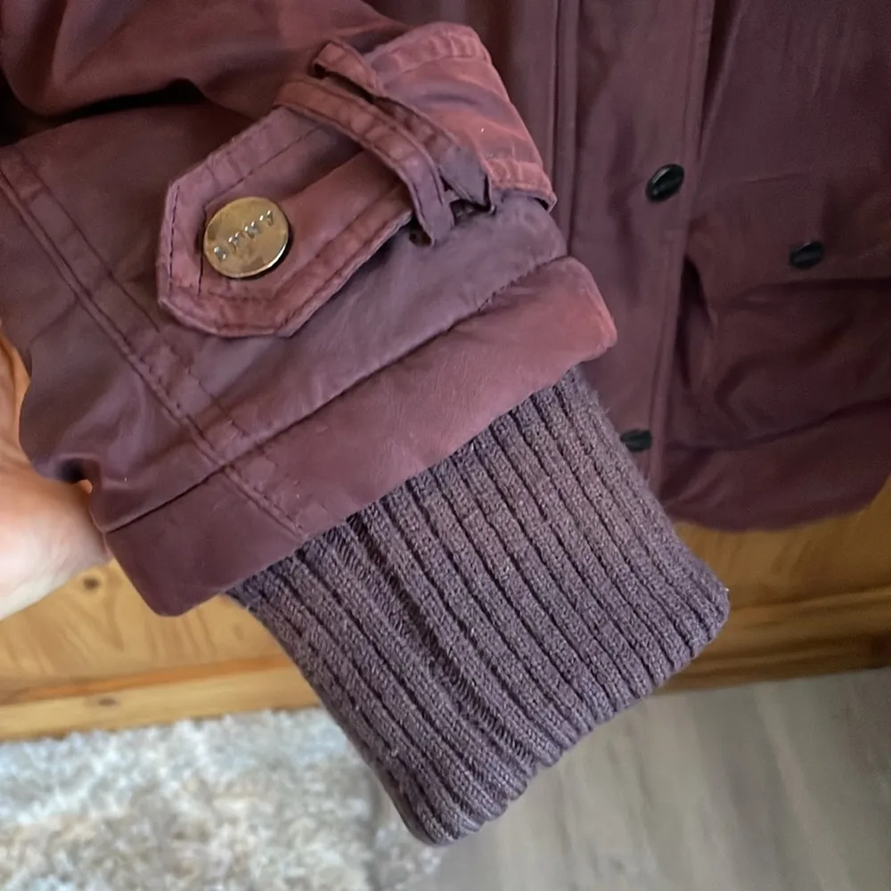 DKNY Plum / Eggplant 3/4 Length Coat Size Small - Image 5