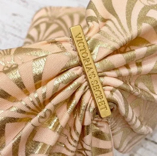 Victoria's Secret VS Bombshell Blush Gold Foil Bikini Swimsuits  - Image 13