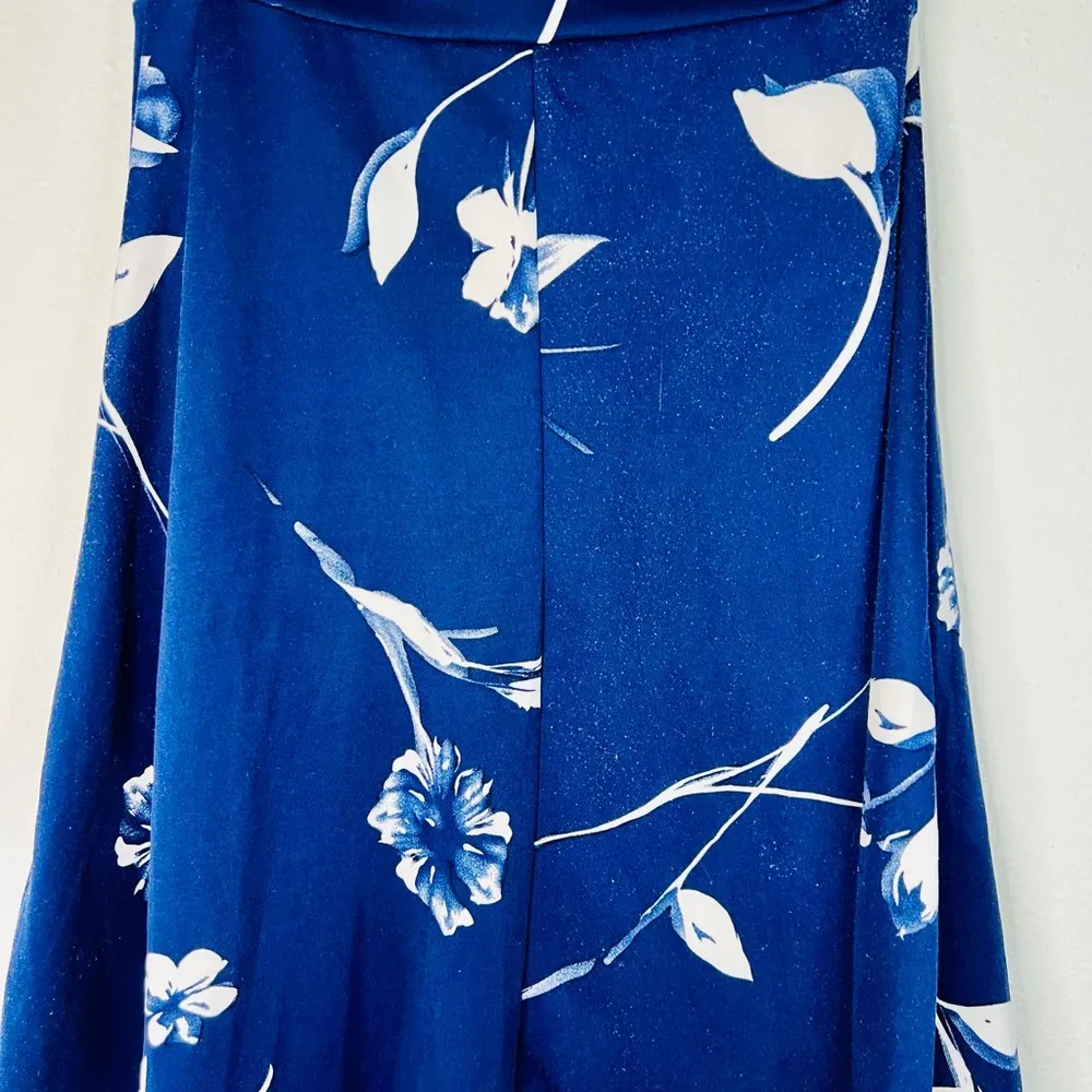 See You Monday Women’s Blue Floral Pleated Skirt Size Medium Elegant & Feminine - Image 10