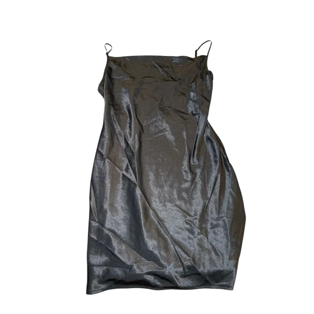 H&M Black Satin Dress - Image 2