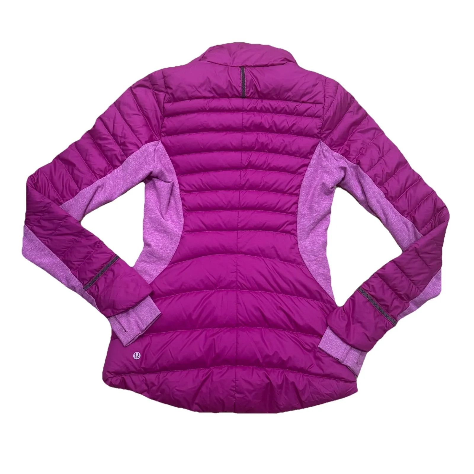 Lululemon Fluff Off Jacket‎ Ultra Violet Pink Sz 4 Athletic Running Down Puffer - Image 9