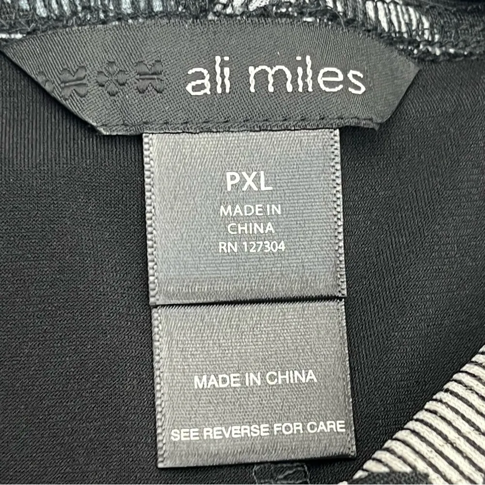 Ali Miles Mad For Plaid Tunic Top Long Sleeve Cowl Neck Womens PXL Petite XL NEW Black Size undefined - Image 3