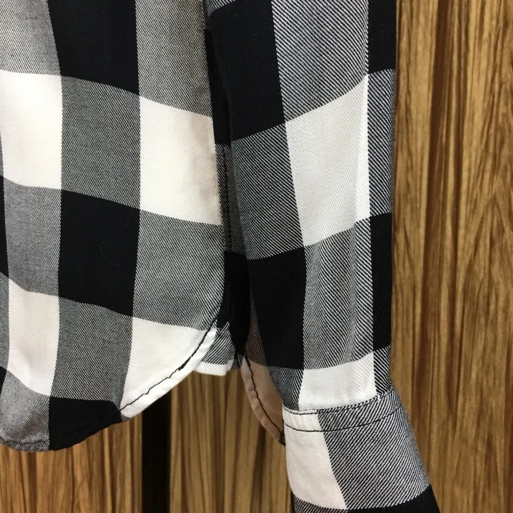 Madewell Buffalo Check Slim Shirt Size XS - Image 8