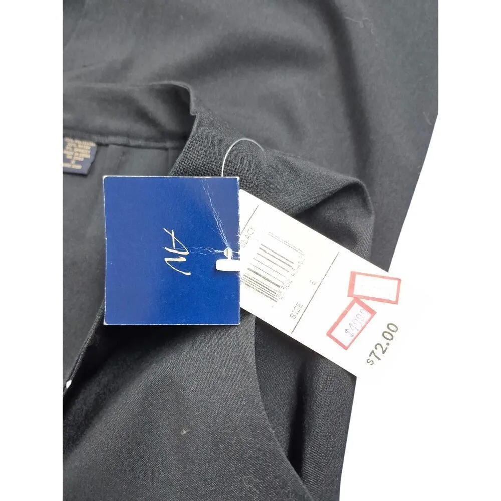 Vtg NWT Andrea Viccaro Pencil Skirt Zip Front Black w/ Pockets Sz 8/10 Sample Size M - Image 6