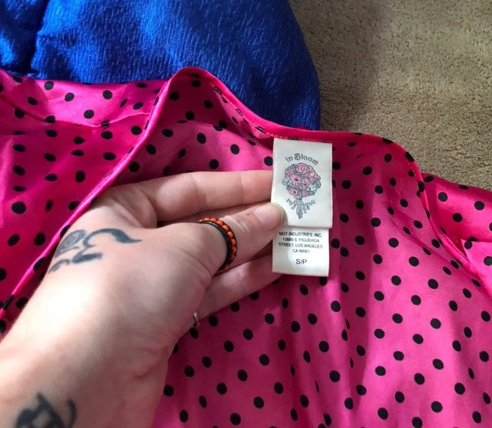 Polka Dot Silky Pajamas Pink - Image 8