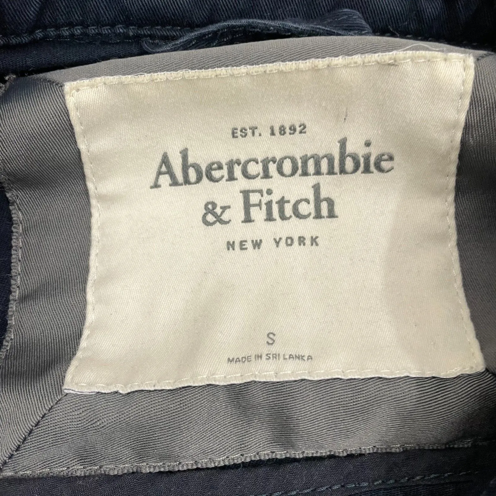 Abercrombie & Fitch Utility Jacket Women S Navy Field Cropped Y2K Full Zip - Image 5