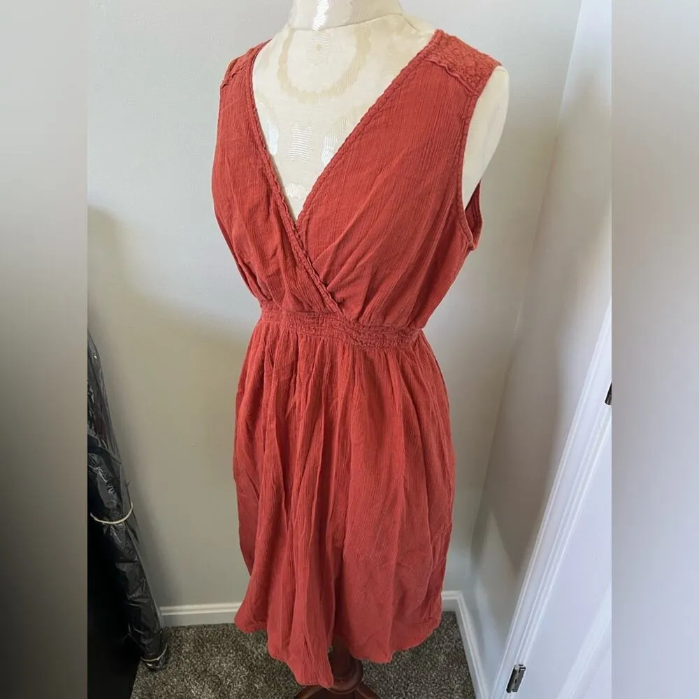 Eddie Bauer Casual Knee Length Sleeveless Empire Waist Dress Medium - Image 2