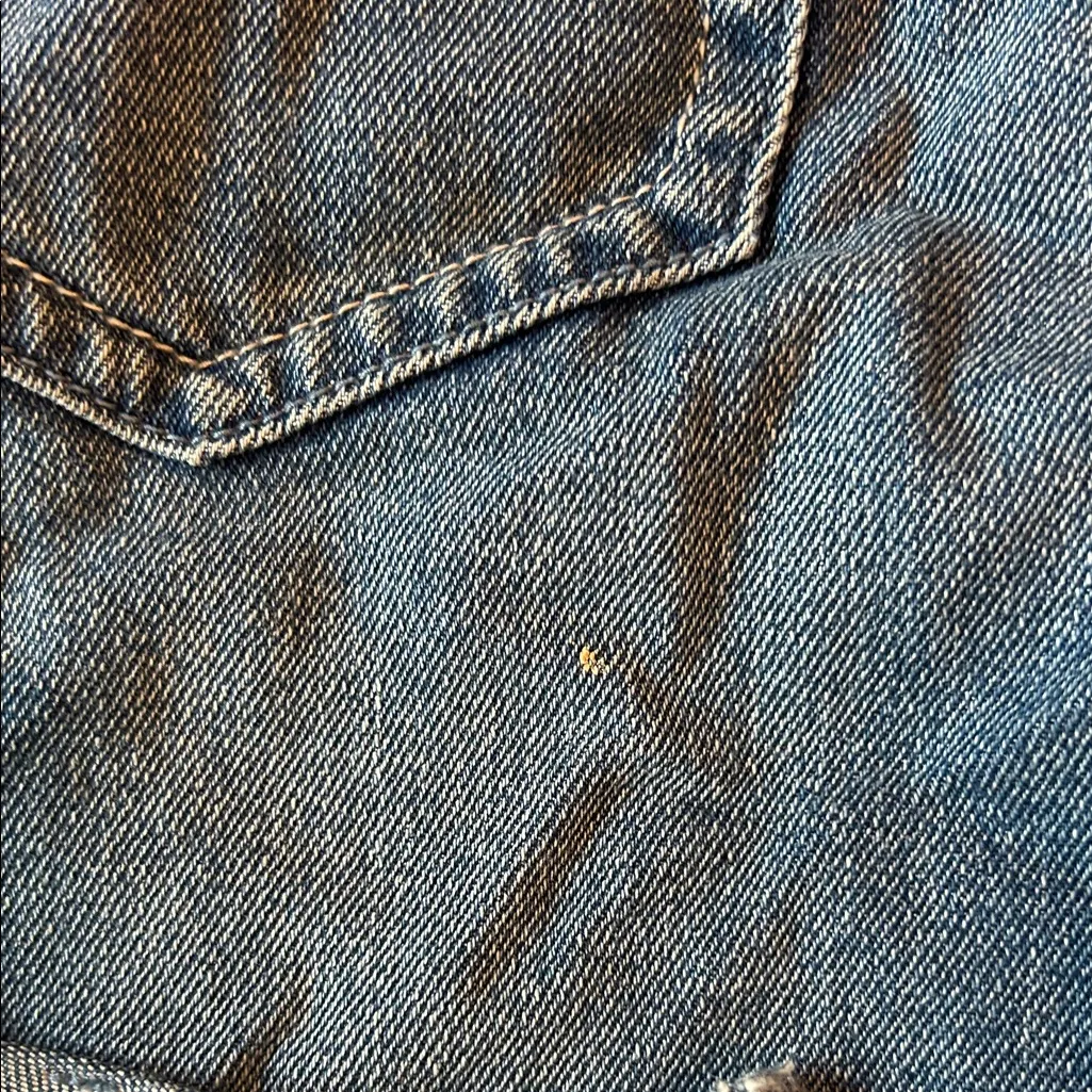 Hollister Blue Denim Overalls - Image 4