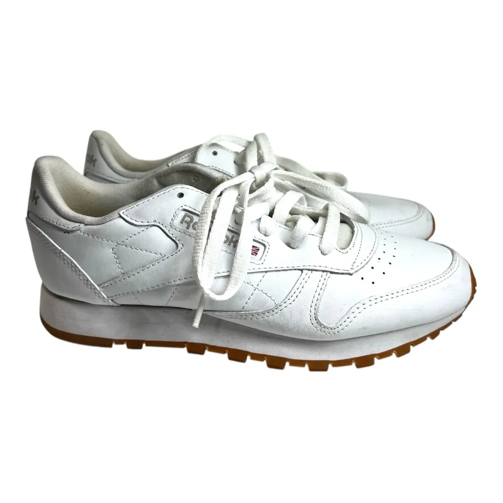 Reebok Women Classic Leather Sneaker White/Gum‎ Size 8 GY0956 - Image 9
