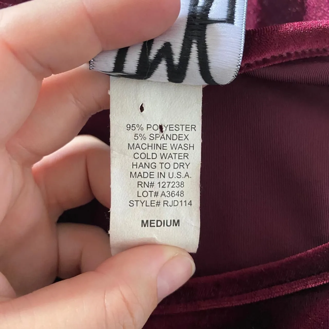 Vintage Witchy Whimsygoth Dark Red Burgundy Velvet Midi Mini Dress M Size M - Image 7