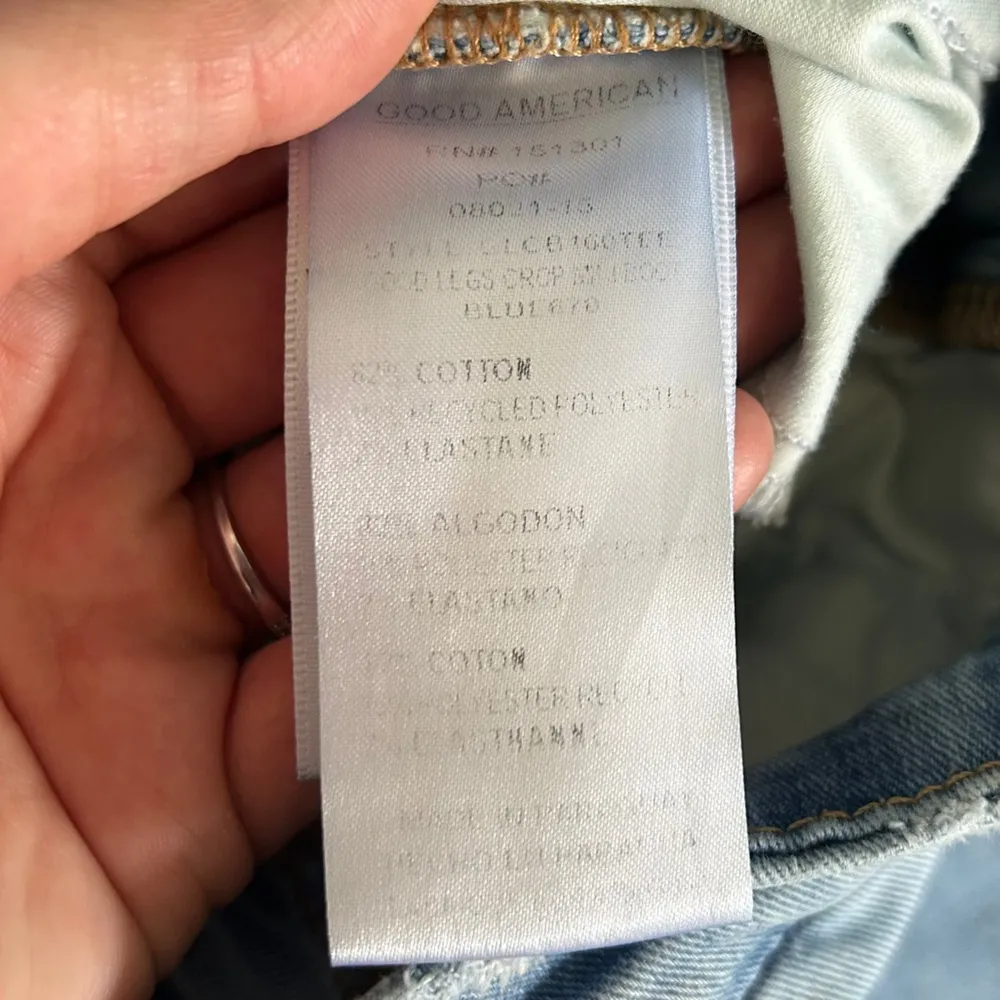 Good American Denim Boot Cut Jeans Casual Light Wash Streetwear 00 24 - Image 3