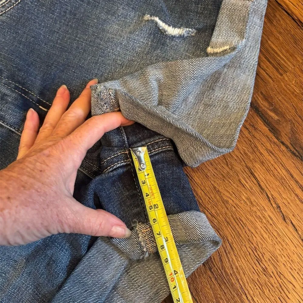 KanCan Women's High Rise Paperbag Belted Denim Shorts Blue Size 3 - Image 13